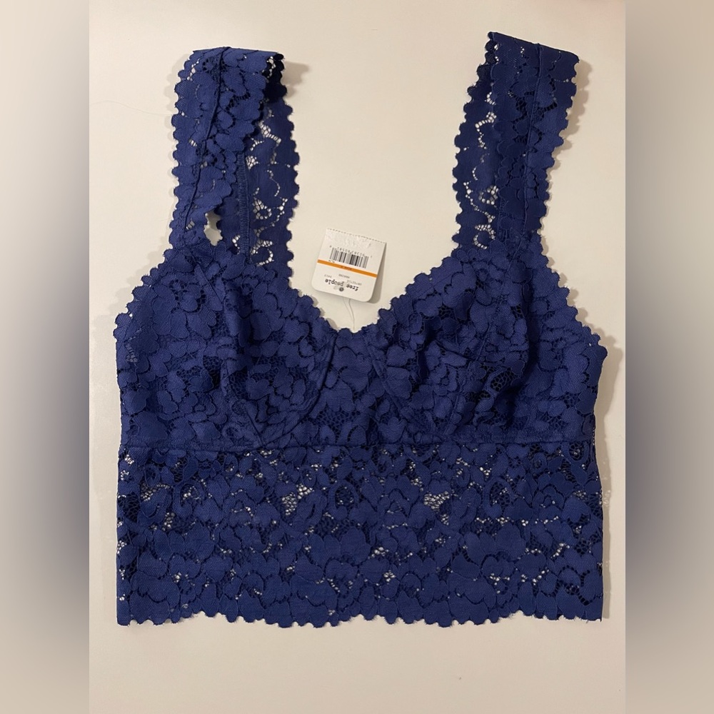Free People Blue Lace Bralette
